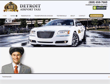 Tablet Screenshot of detroitairport-taxi.com